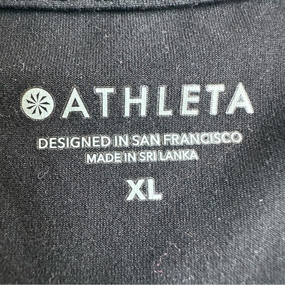 Athleta Open Back Racerback Tank Top Black Size XL Active Activewear Gym Workout - Picture 5 of 7